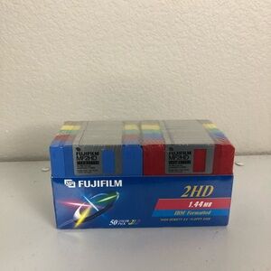 Fujifilm MF2HD 1.44 50 Color Pack Floppy Disk